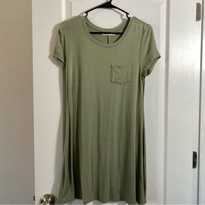 Army Green Women’s Tee Dress Maternity